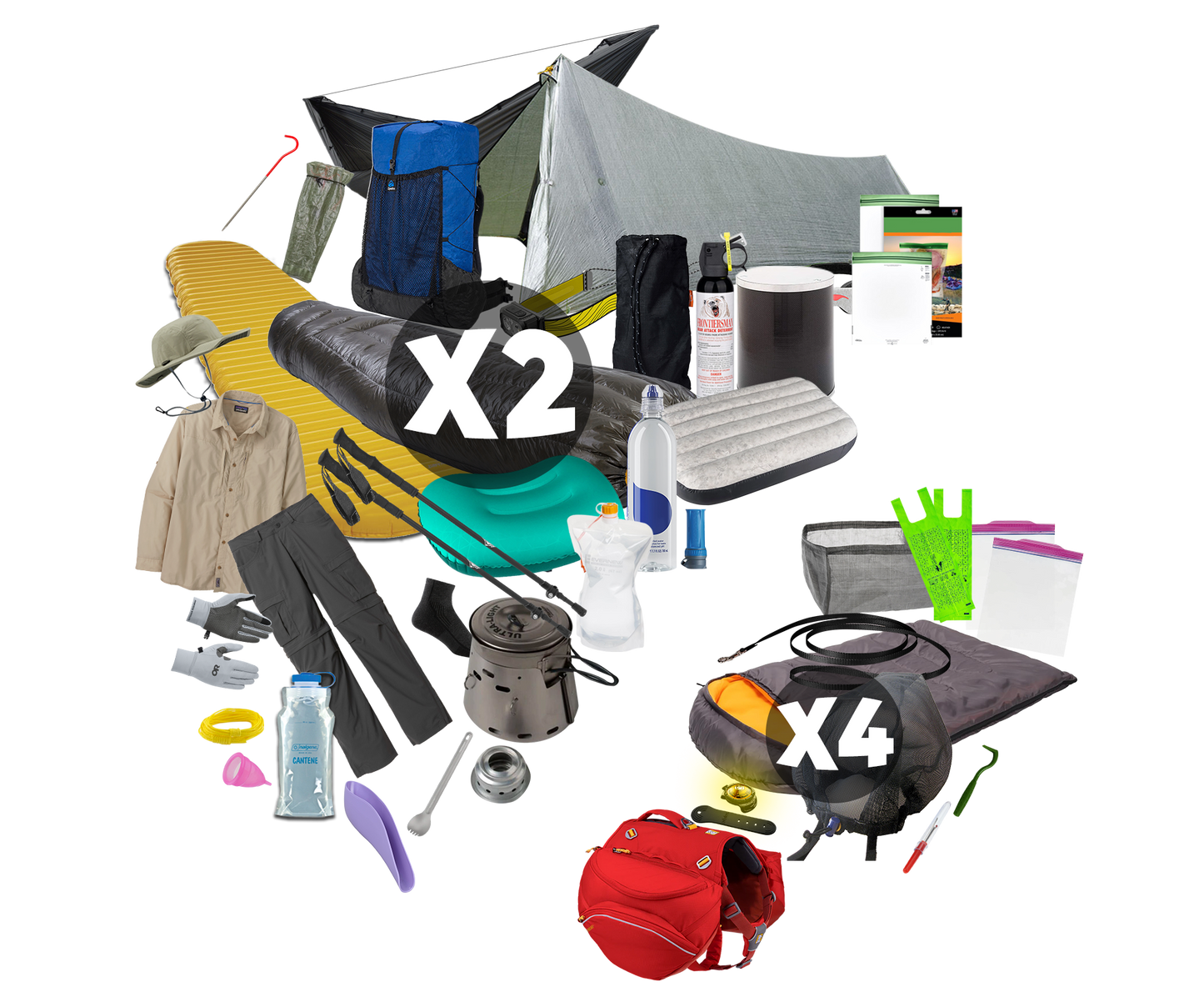 Me, My Partner, and my Four Dogs' Elite Customized Packs